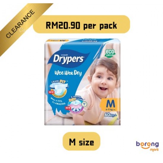 DRYPERS WEE WEE DRY M60