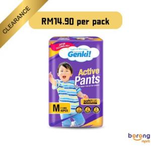 Genki Pants Baby Diapers M/L/XL/XXL | Lampin Bayi Seluar Genki