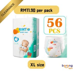 KIN-TO BABY DIAPER PANT NB70/M56/L50/XL43/XXL38/XXXL32/XXXXL26 PREMIUM DIAPERS