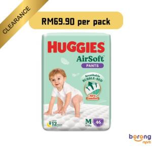 Huggies Airsoft Pants Diaper Size S/M/L/XL