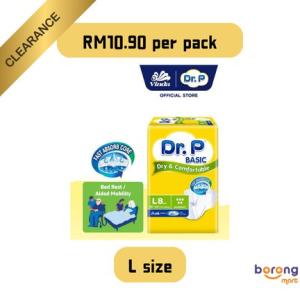 Dr.P Basic Adult Diaper M10/L8/XL8 (1 Pack)